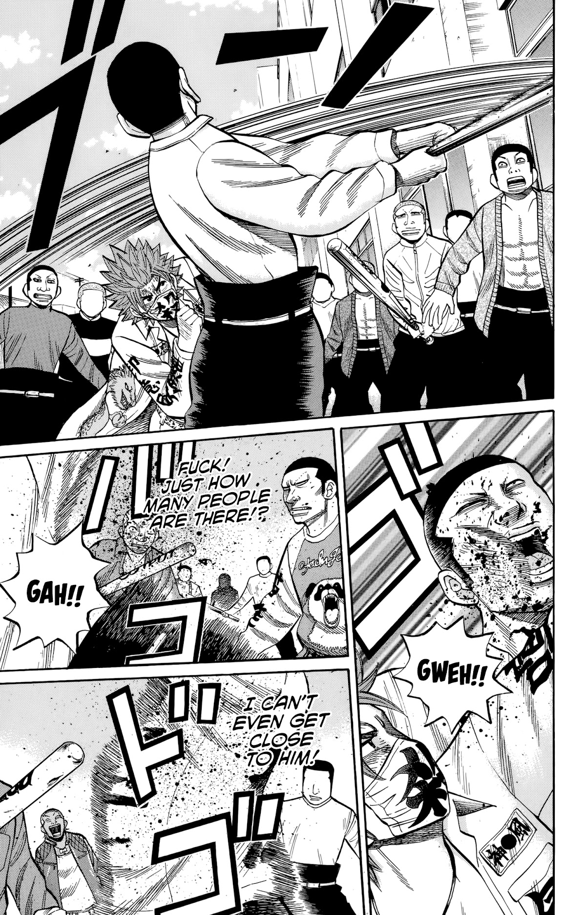 Nanba MG5 Chapter 120 page 12 - Chapter 120: Tsuyoshi fights alone
