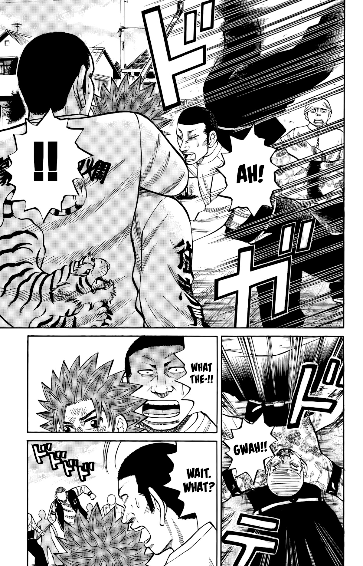 Nanba MG5 Chapter 120 page 14 - Chapter 120: Tsuyoshi fights alone