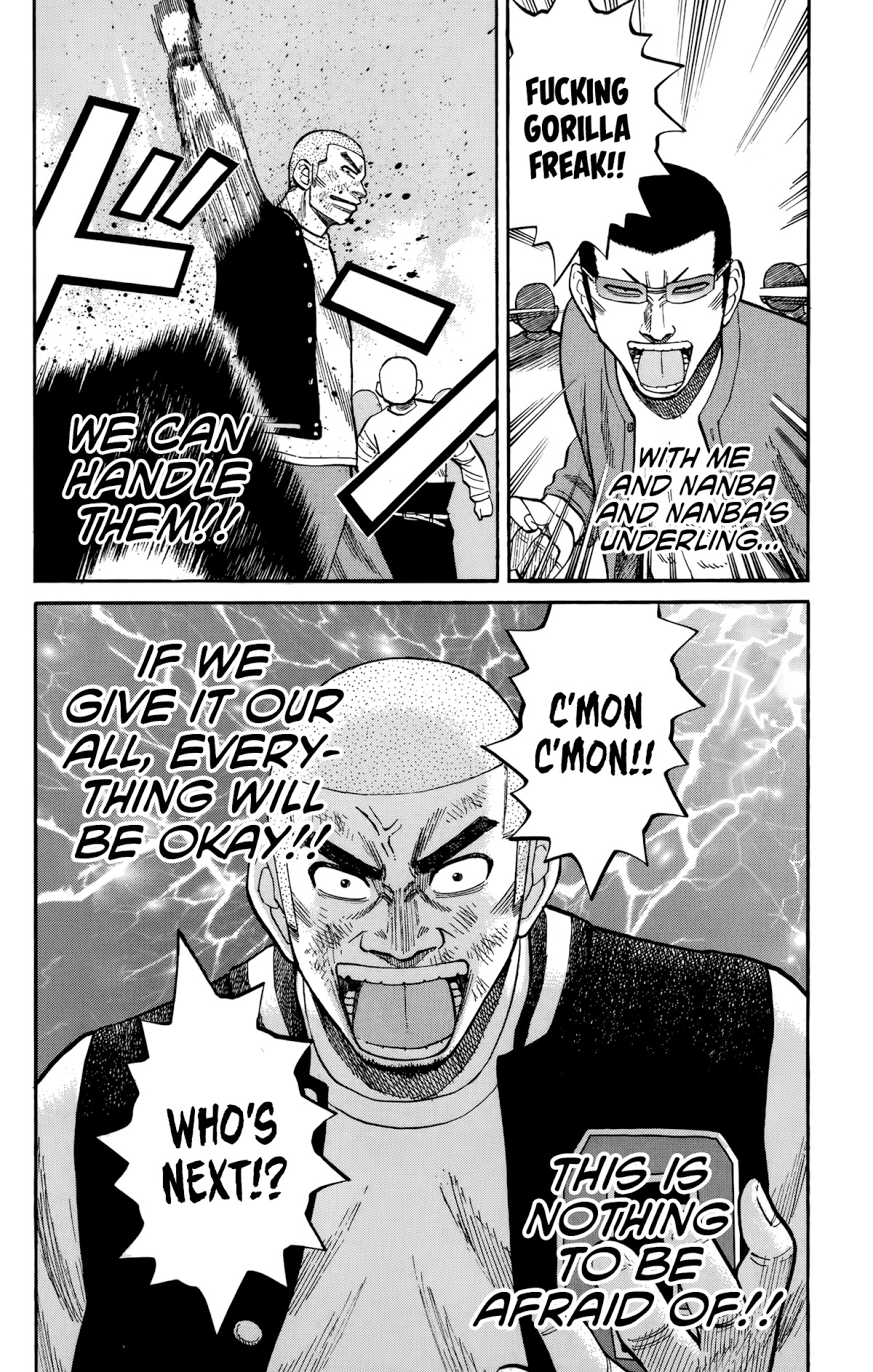 Nanba MG5 Chapter 120 page 21 - Chapter 120: Tsuyoshi fights alone