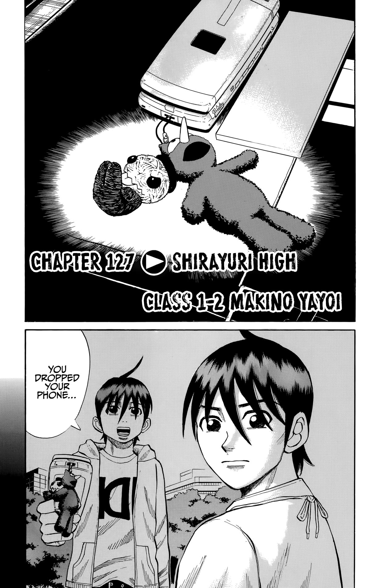 Nanba MG5 Chapter 127 page 1 - Chapter 127: Shirayuri High Class 1-2 Makino Yayoi