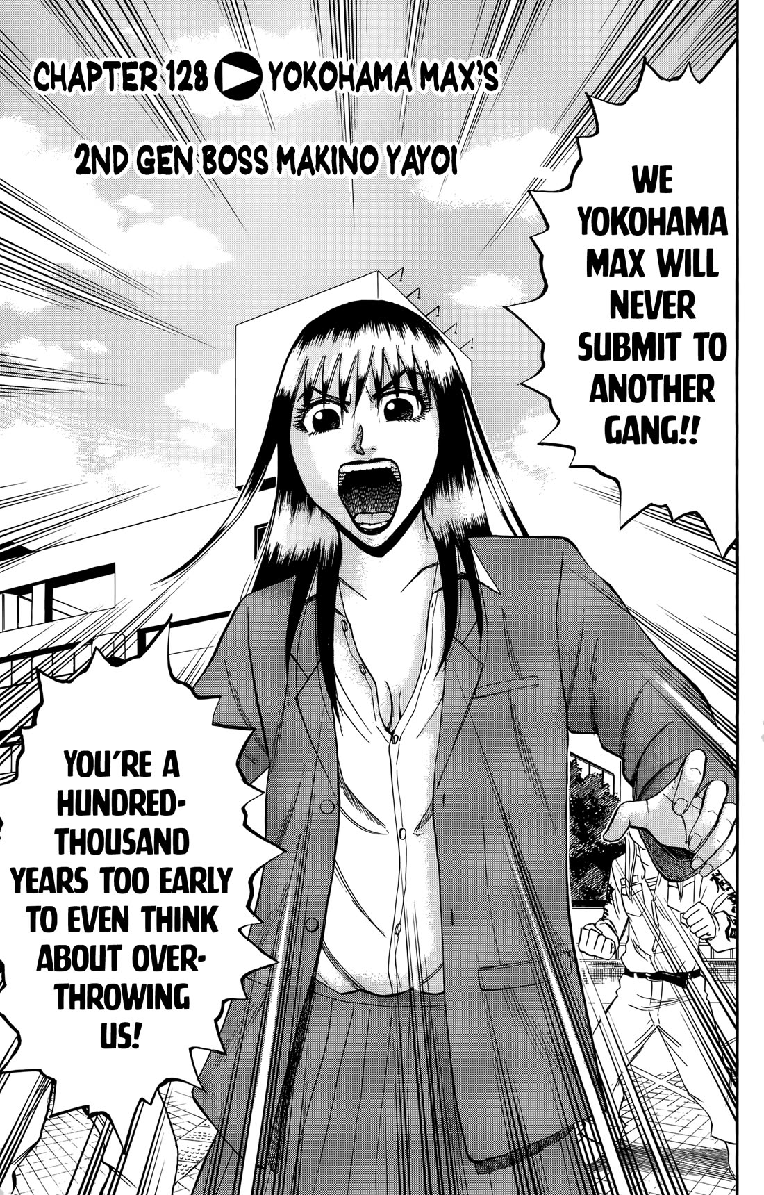 Nanba MG5 Chapter 128 page 1 - Chapter 128: Yokohama Max's 2nd Gen Boss Makino Yayoi