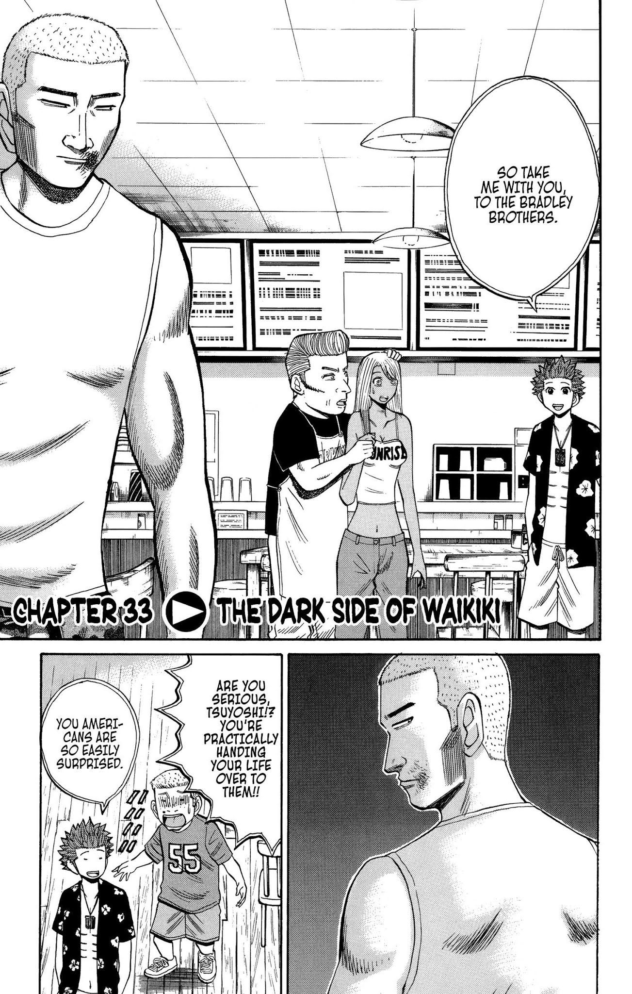 Nanba MG5 Chapter 33 page 1 - Chapter 33: The dark side of Waikiki