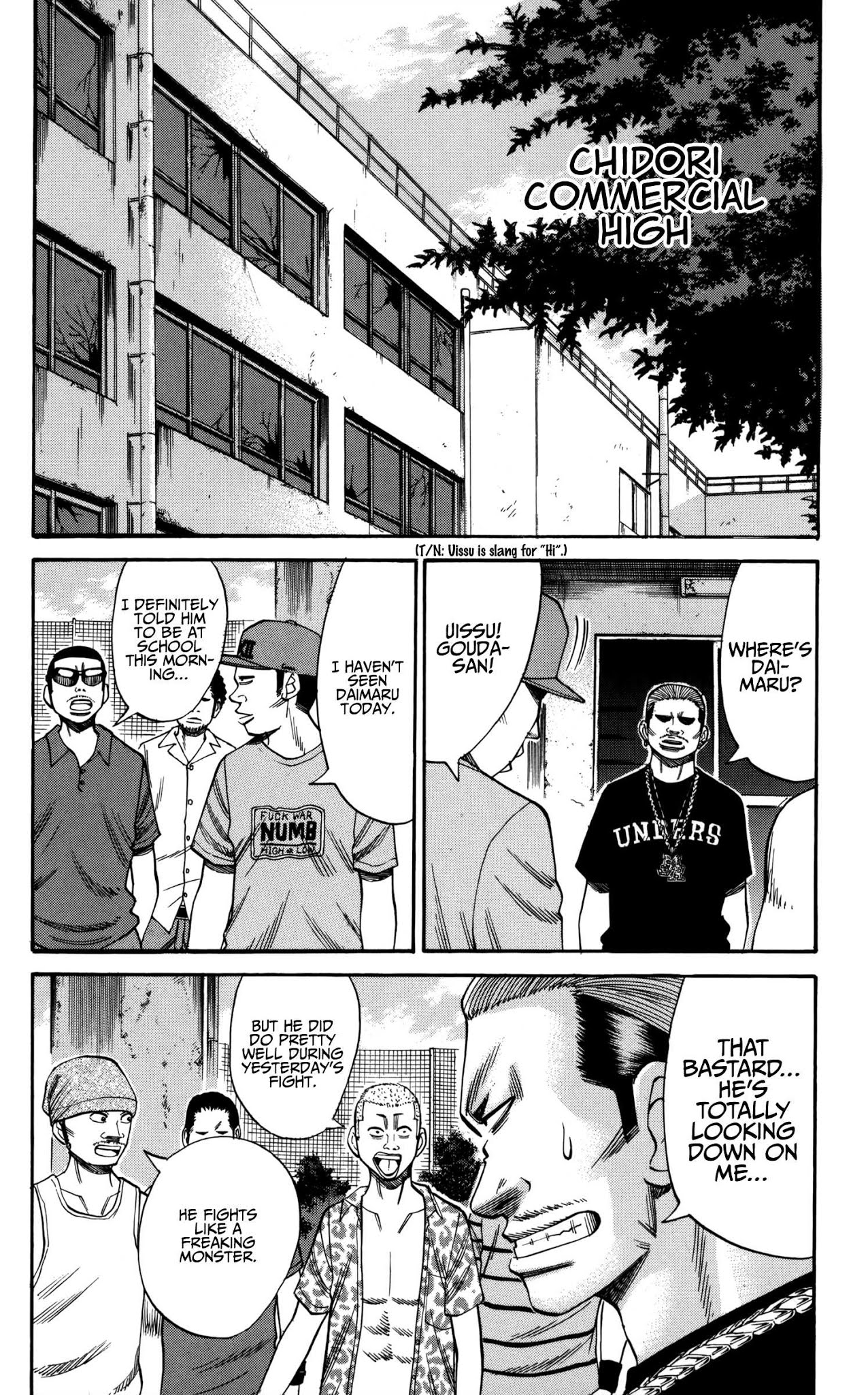 Nanba MG5 Chapter 60 page 10 - Chapter 60: Chidori High's Daimaru
