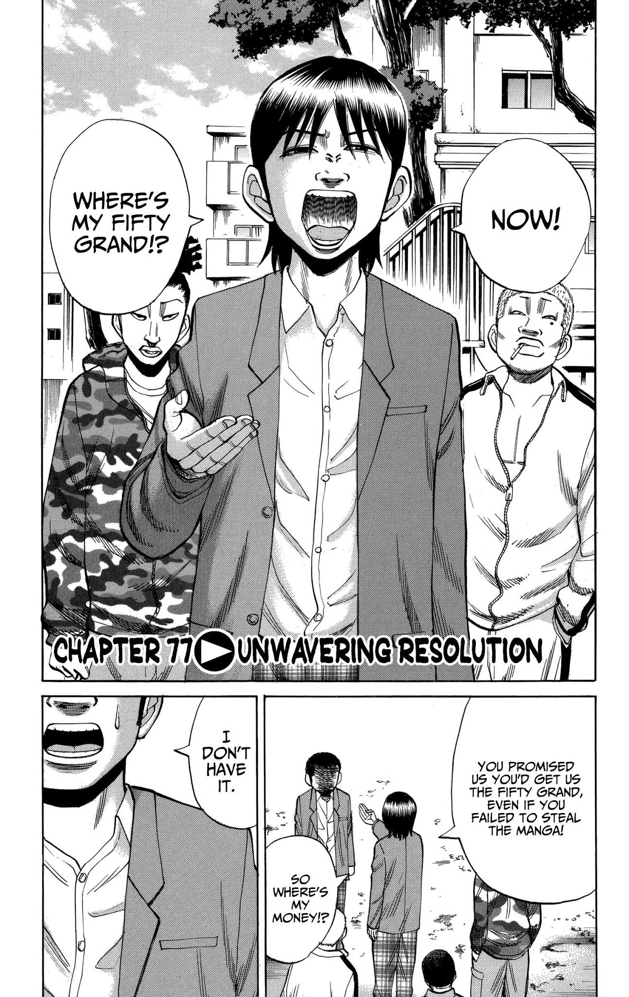 Nanba MG5 Chapter 77 page 1 - Chapter 77: Unwavering Resolution