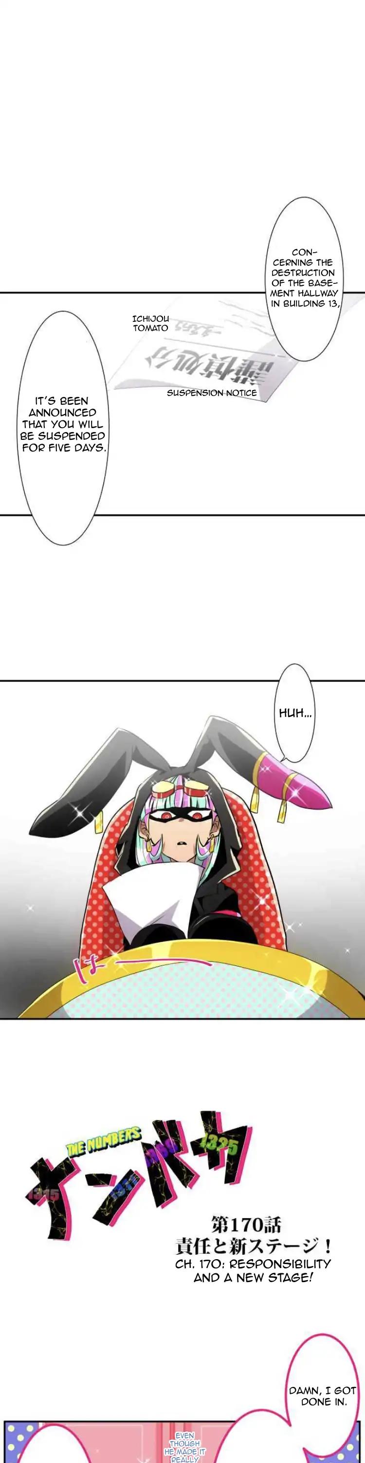 Nanbaka Chapter 170 page 2 - Chapter 170: Responsibility and a New Stage!