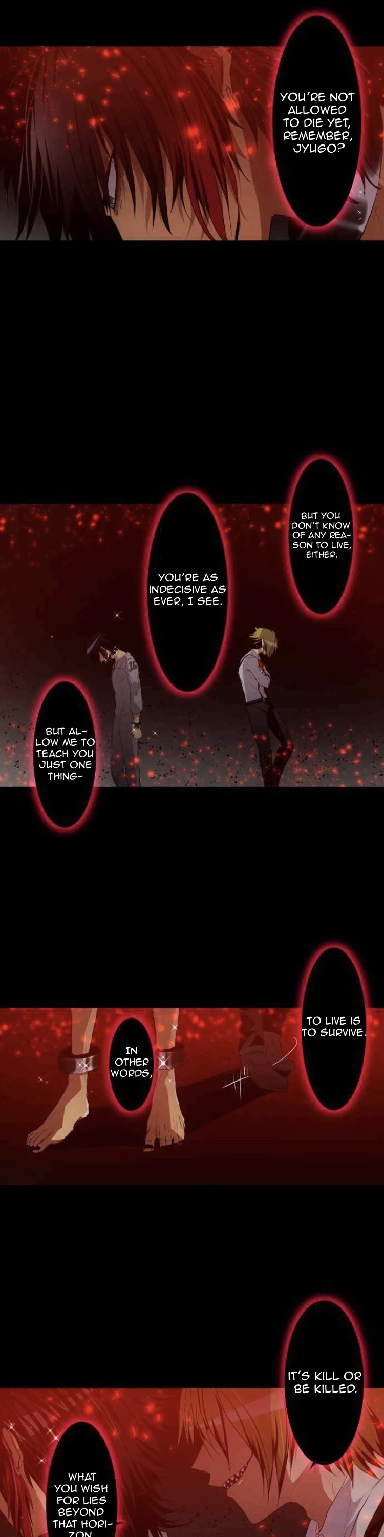 Nanbaka Chapter 184 page 14 - Chapter 184: The Shackle and Flame's Wish