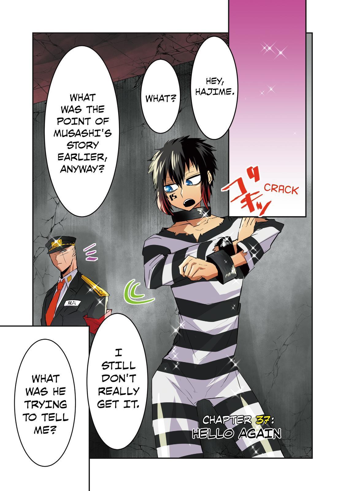 Nanbaka Chapter 37 page 1 - Chapter 37: Once More, I'm in Your Care