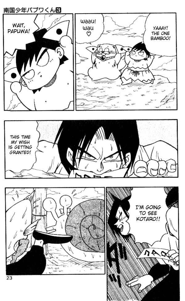 Nangoku Shounen Papuwa-kun Chapter 19 page 21 - Chapter 19: Wish Granted!? Wait for Me Kotaro!!!