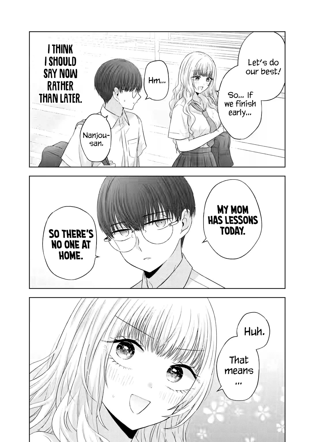 Nanjou-san Wants to Be Held by Me Chapter 13 page 14 - Chapter 13: Nanjou-san and studies