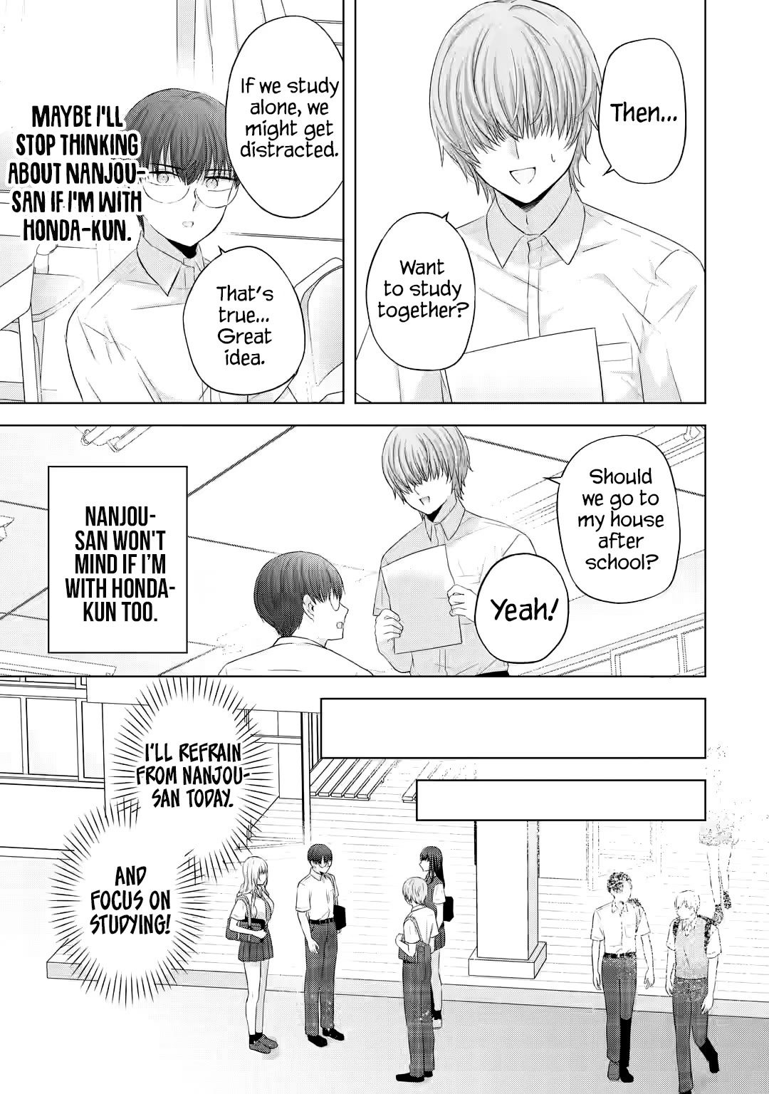 Nanjou-san Wants to Be Held by Me Chapter 13 page 6 - Chapter 13: Nanjou-san and studies