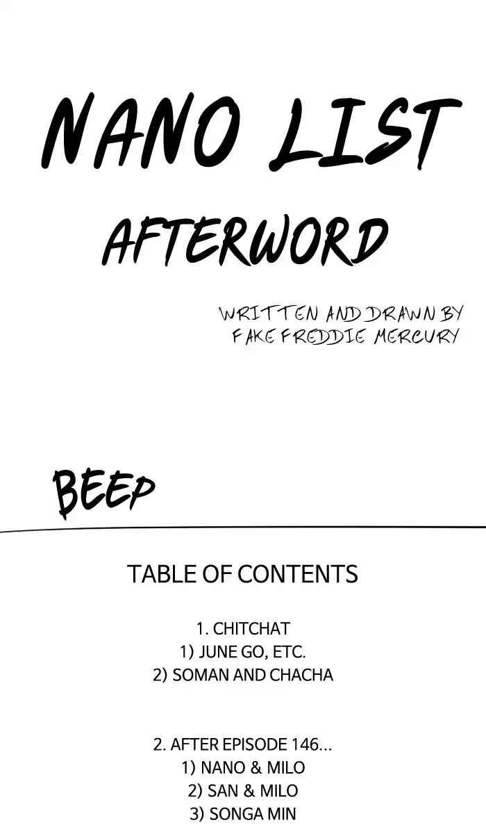 Nano List Chapter 146.5 page 5 - Afterword