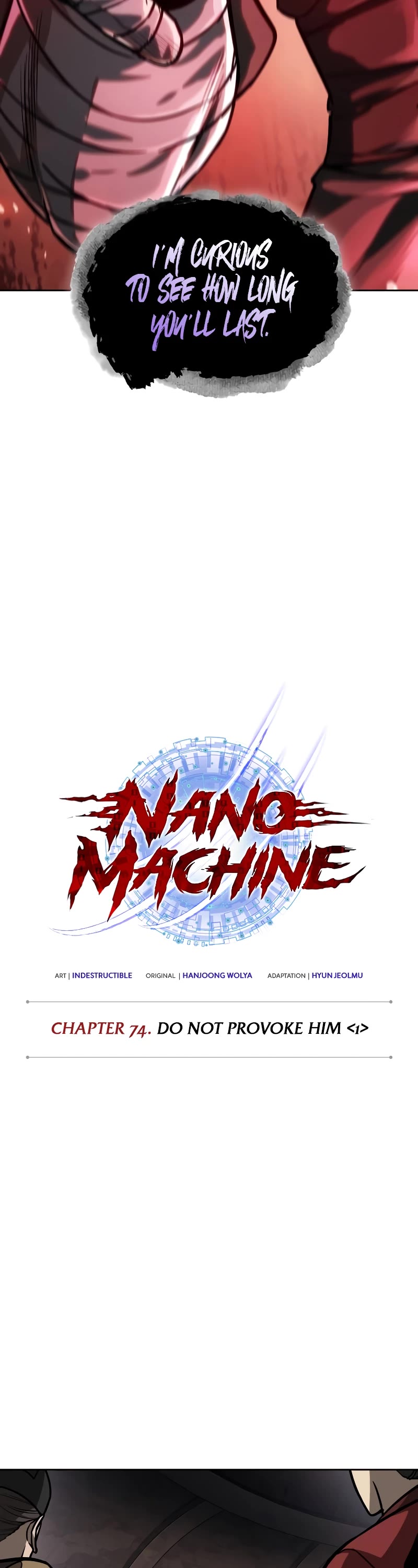 Nano Machine Chapter 218 page 3 - Chapter 218: 74. Do Not Provoke Him (1)