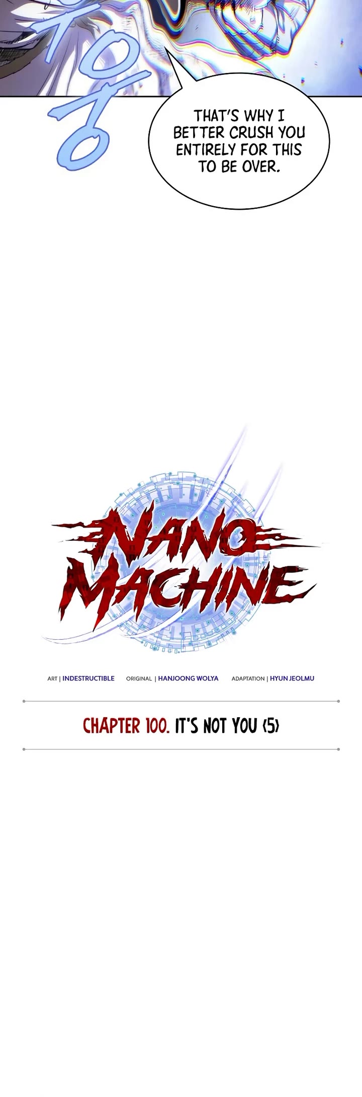 Nano Machine Chapter 308 page 5 - Chapter 308: 100. It’s not you <5>