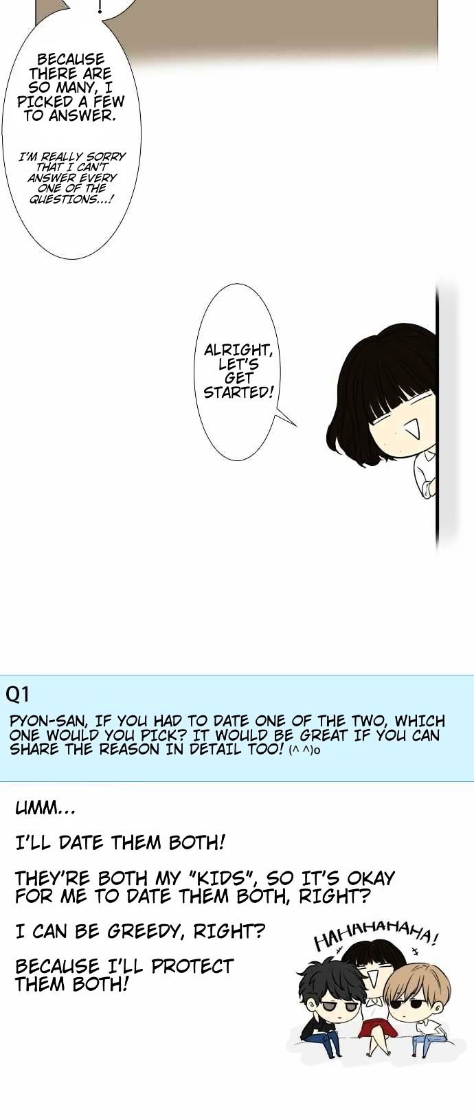 Nanohana Boys Chapter 33.1 page 3 - Chapter 33.1 : Q&A