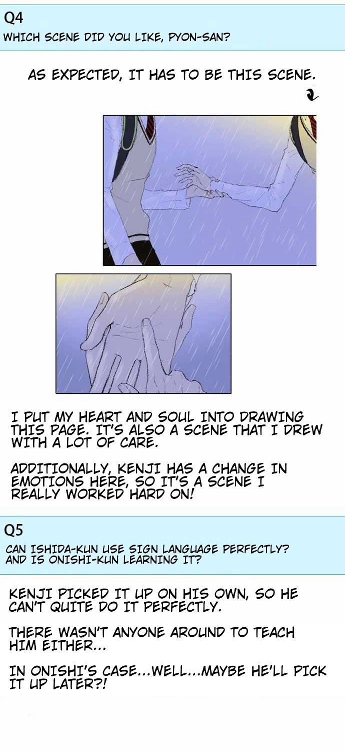 Nanohana Boys Chapter 33.1 page 5 - Chapter 33.1 : Q&A