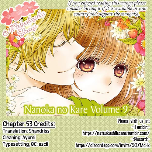 Nanohana no Kare Chapter 53 page 1 - Chapter 53: 53 + Extra
