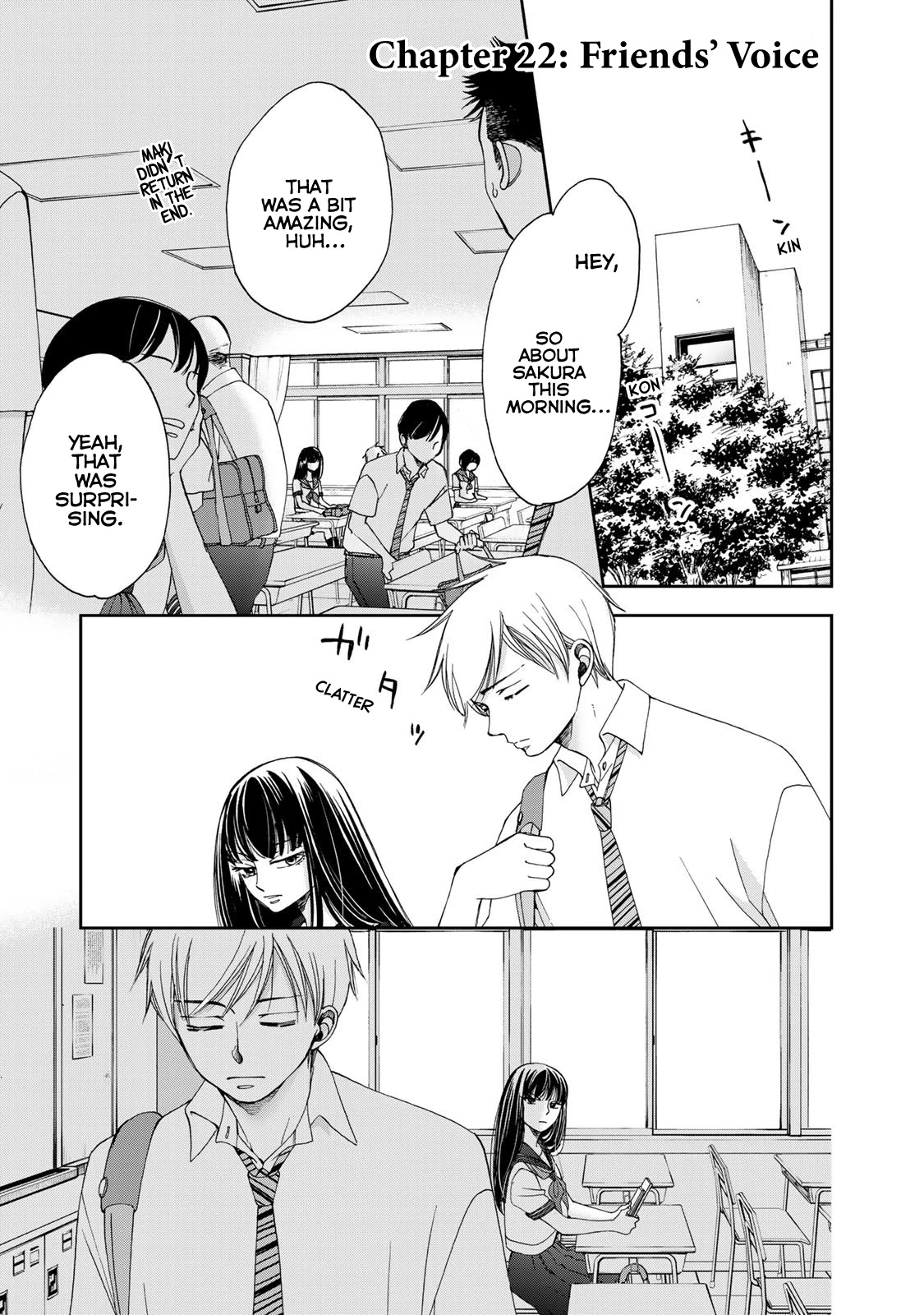 Naraku no Futari Chapter 22 page 1 - Chapter 22: Friends' Voice