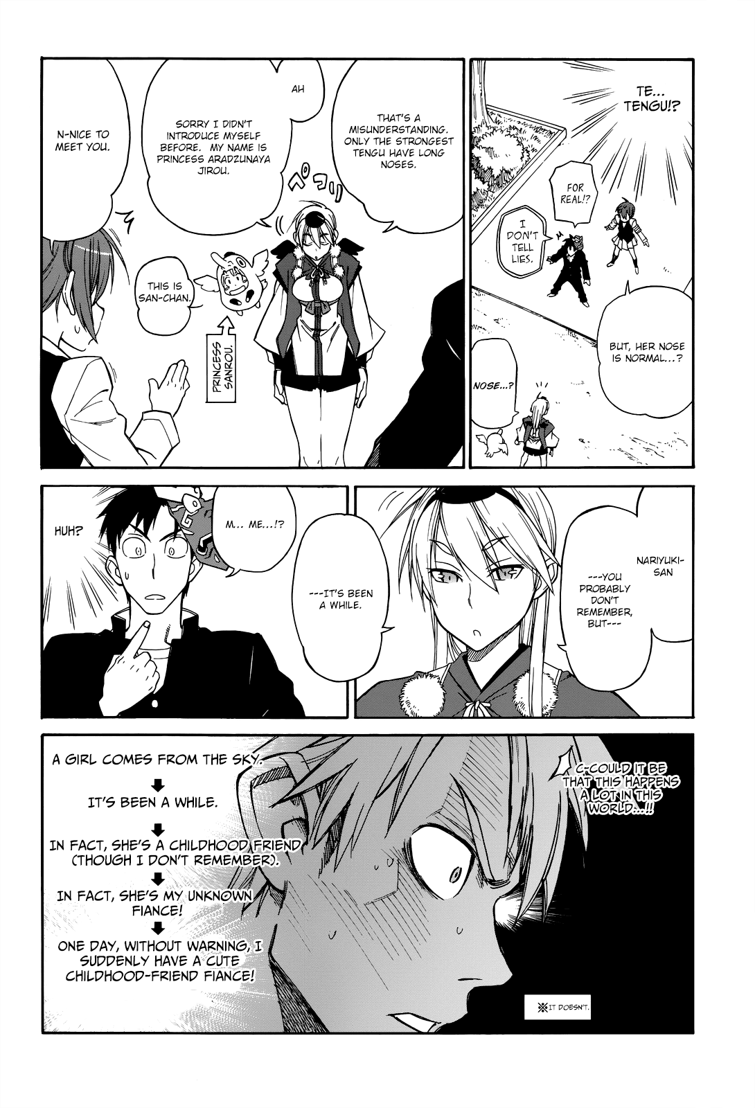 Nariyuki Makase no Tengu Michi Chapter 1.2 page 11 - Chapter 1 v2 : Does Trouble Start in Heaven or Earth?