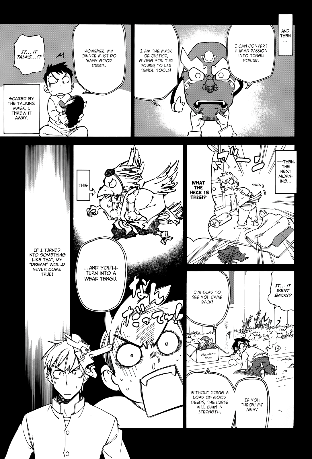 Nariyuki Makase no Tengu Michi Chapter 1.2 page 8 - Chapter 1 v2 : Does Trouble Start in Heaven or Earth?