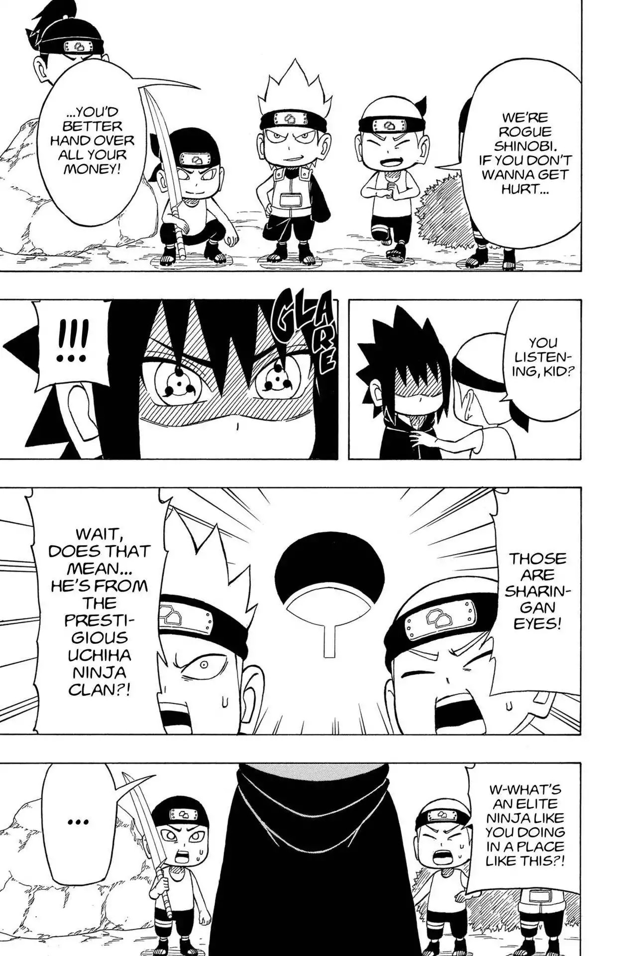 Naruto: Chibi Sasuke's Sharingan Legend Chapter 1 page 9 - Chapter 1: Uchiha Sasuke!!