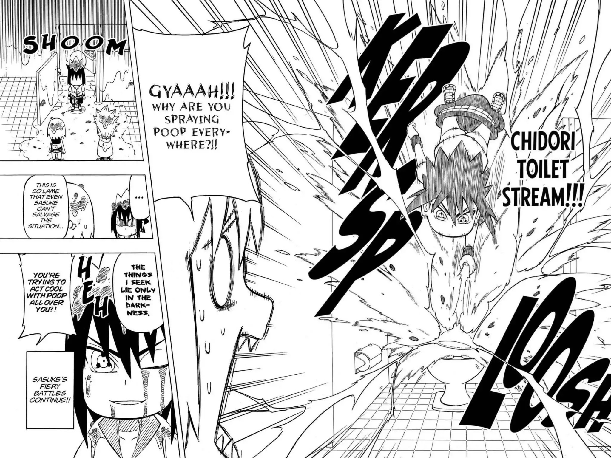 Naruto: Chibi Sasuke's Sharingan Legend Chapter 11 page 14 - Chapter 11: Sasuke VS.XXX!!