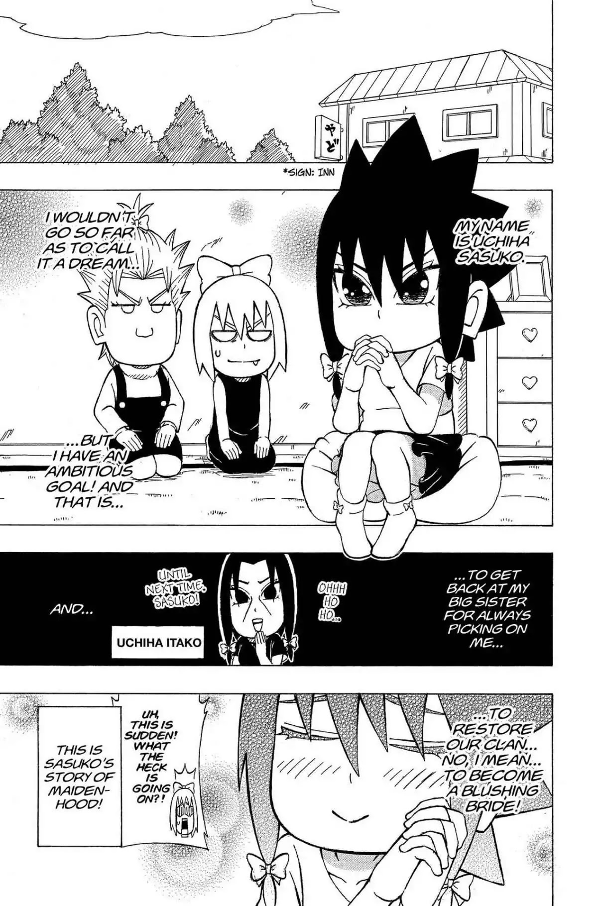 Naruto: Chibi Sasuke's Sharingan Legend Chapter 12 page 2 - Chapter 12: Uchiha Sasuko!!