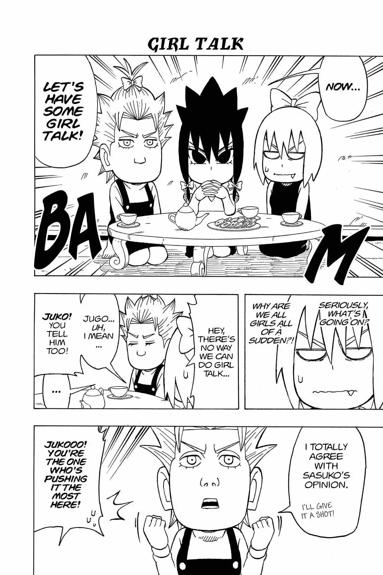Naruto: Chibi Sasuke's Sharingan Legend Chapter 12 page 3 - Chapter 12: Uchiha Sasuko!!