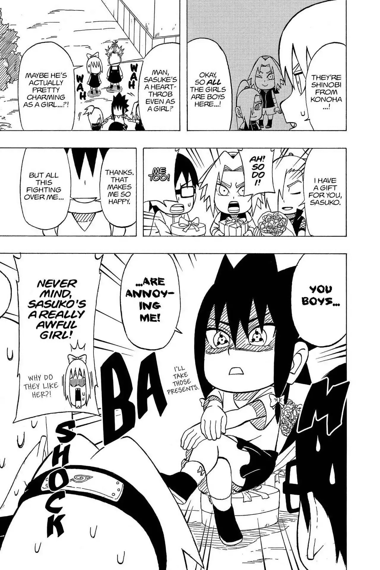 Naruto: Chibi Sasuke's Sharingan Legend Chapter 12 page 8 - Chapter 12: Uchiha Sasuko!!