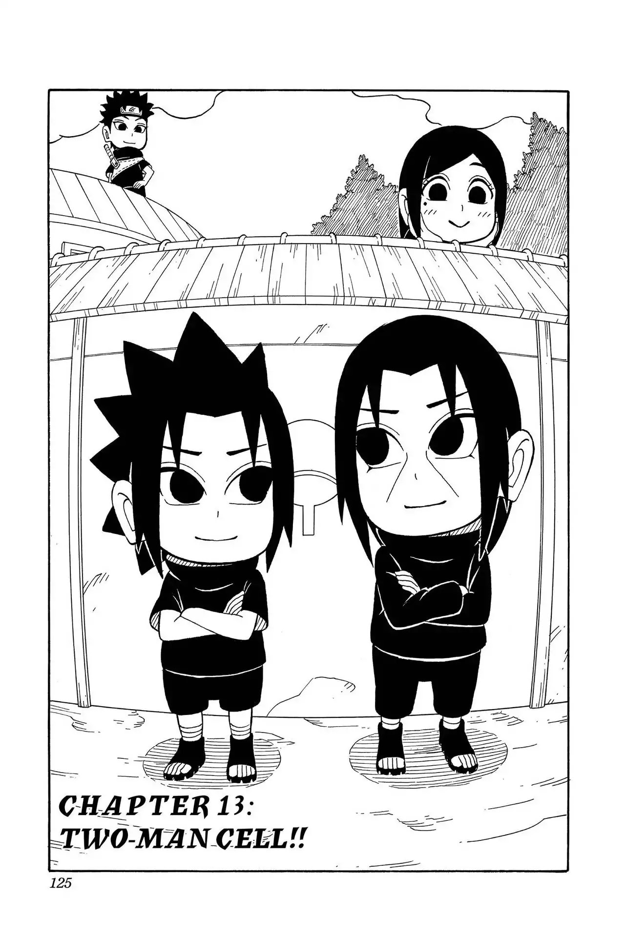 Naruto: Chibi Sasuke's Sharingan Legend Chapter 13 page 1 - Chapter 13: Two-Man Cell!!