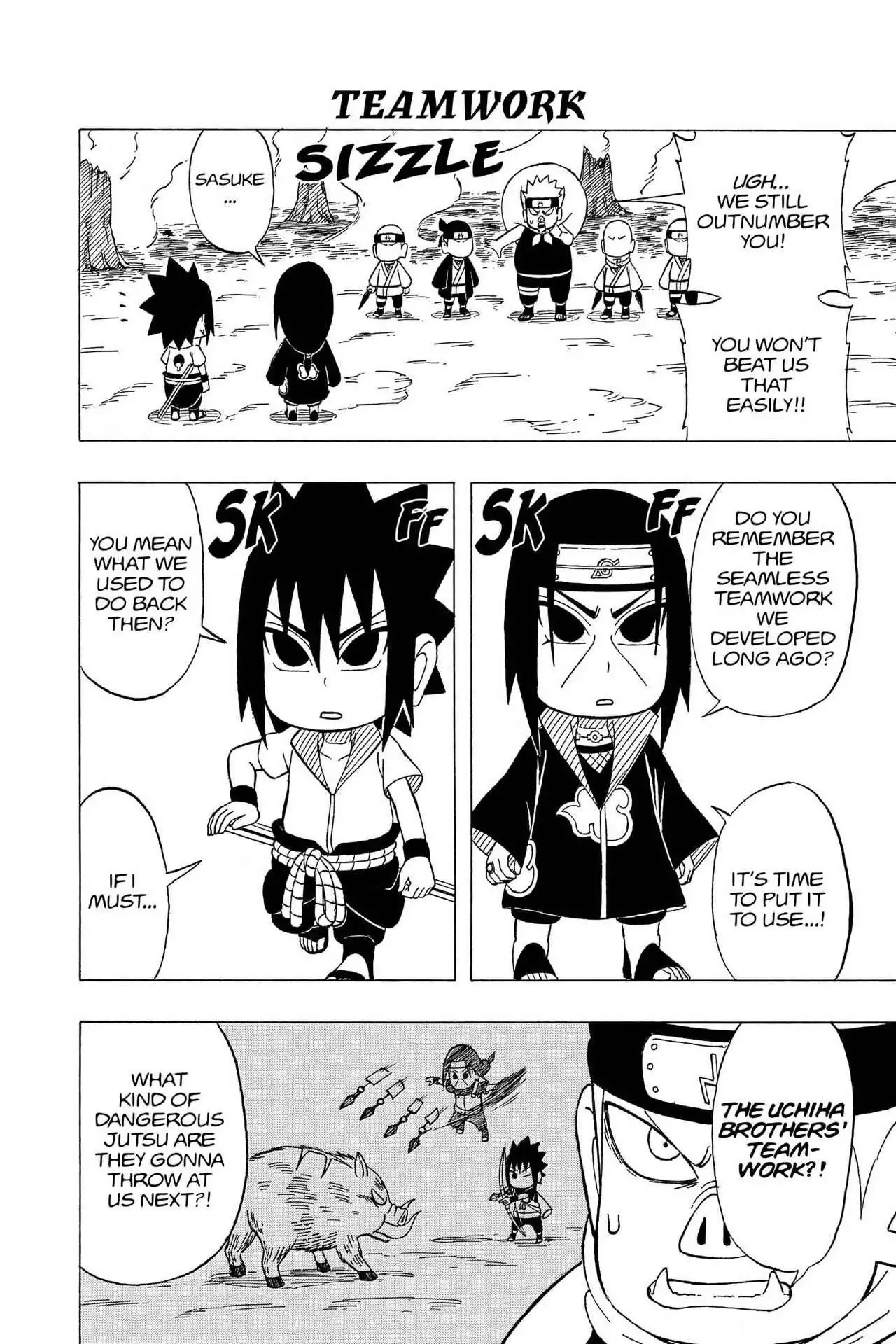 Naruto: Chibi Sasuke's Sharingan Legend Chapter 13 page 10 - Chapter 13: Two-Man Cell!!