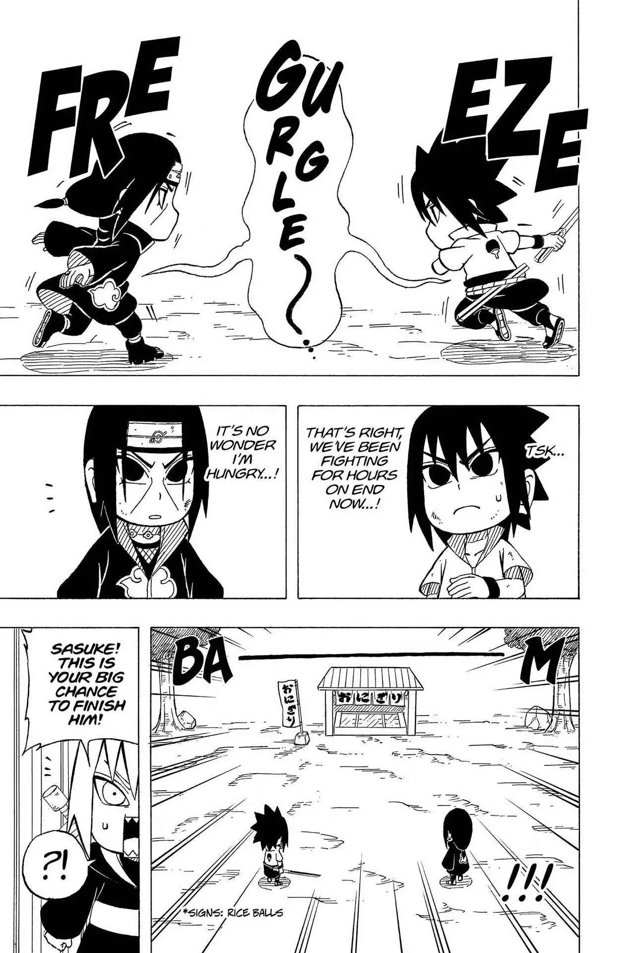 Naruto: Chibi Sasuke's Sharingan Legend Chapter 13 page 3 - Chapter 13: Two-Man Cell!!