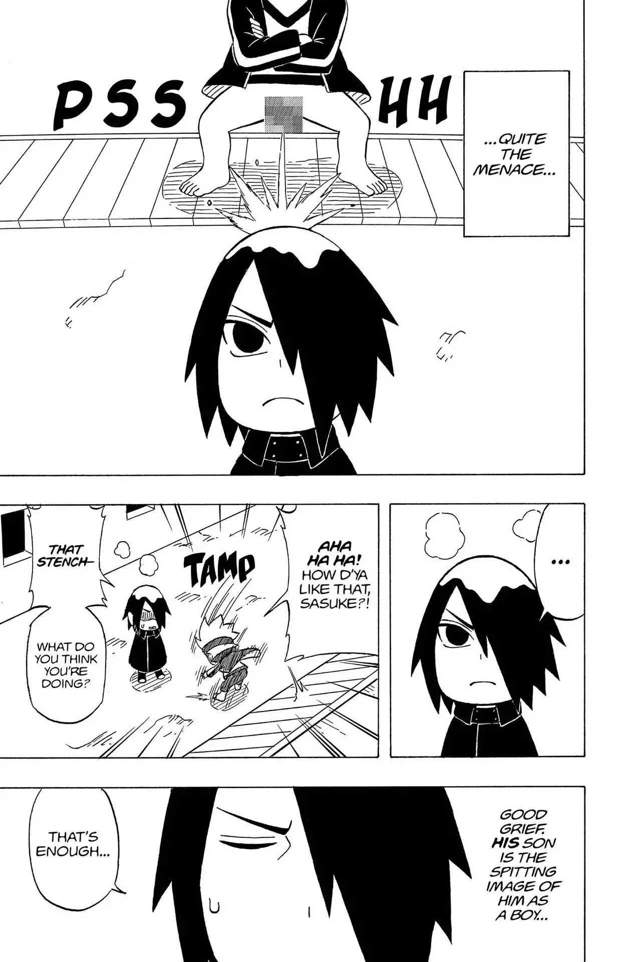 Naruto: Chibi Sasuke's Sharingan Legend Chapter 14.5 page 4 - Volume 2 Special: Mini Manga
