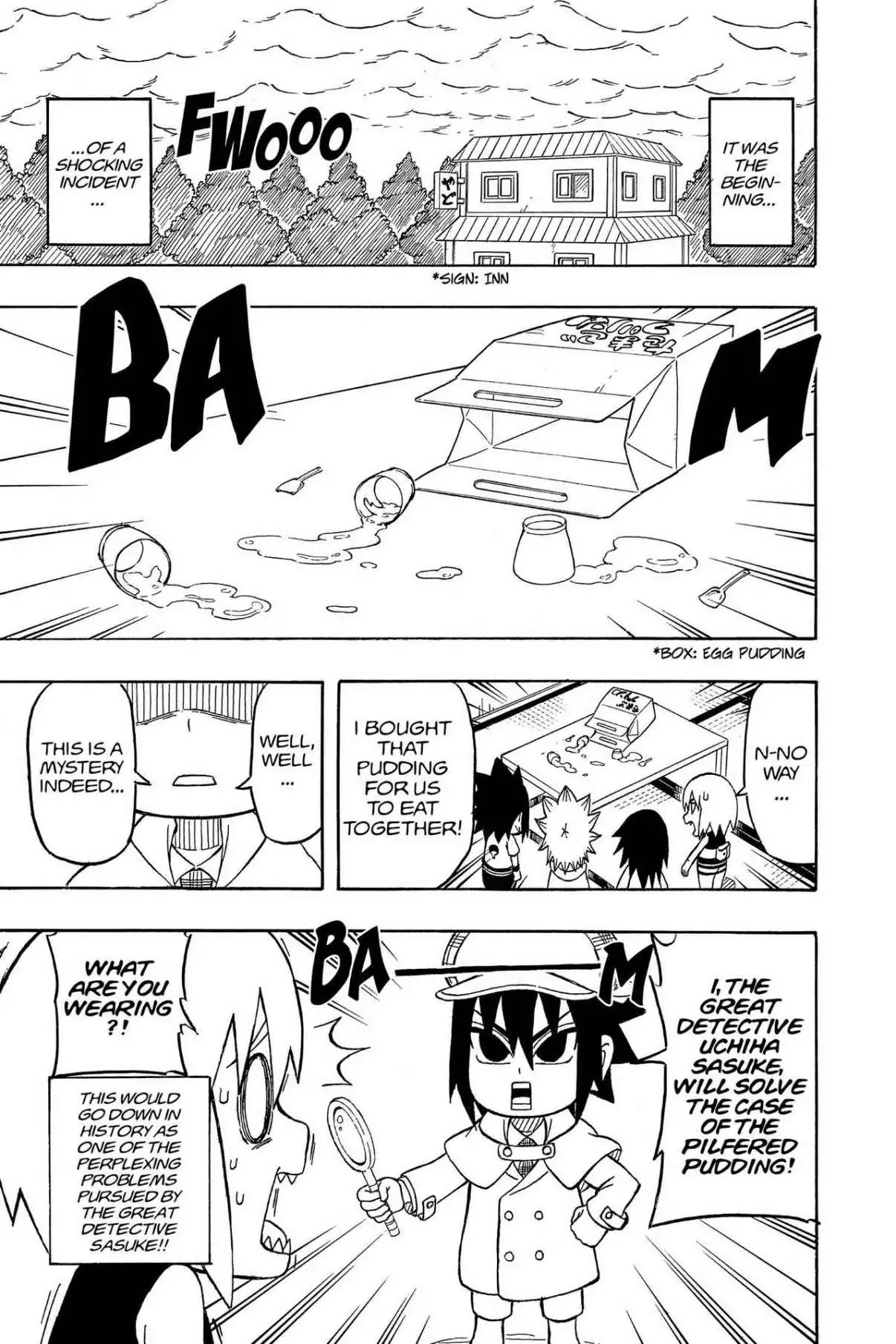 Naruto: Chibi Sasuke's Sharingan Legend Chapter 14 page 2 - Chapter 14: The Great Detective Sasuke!!