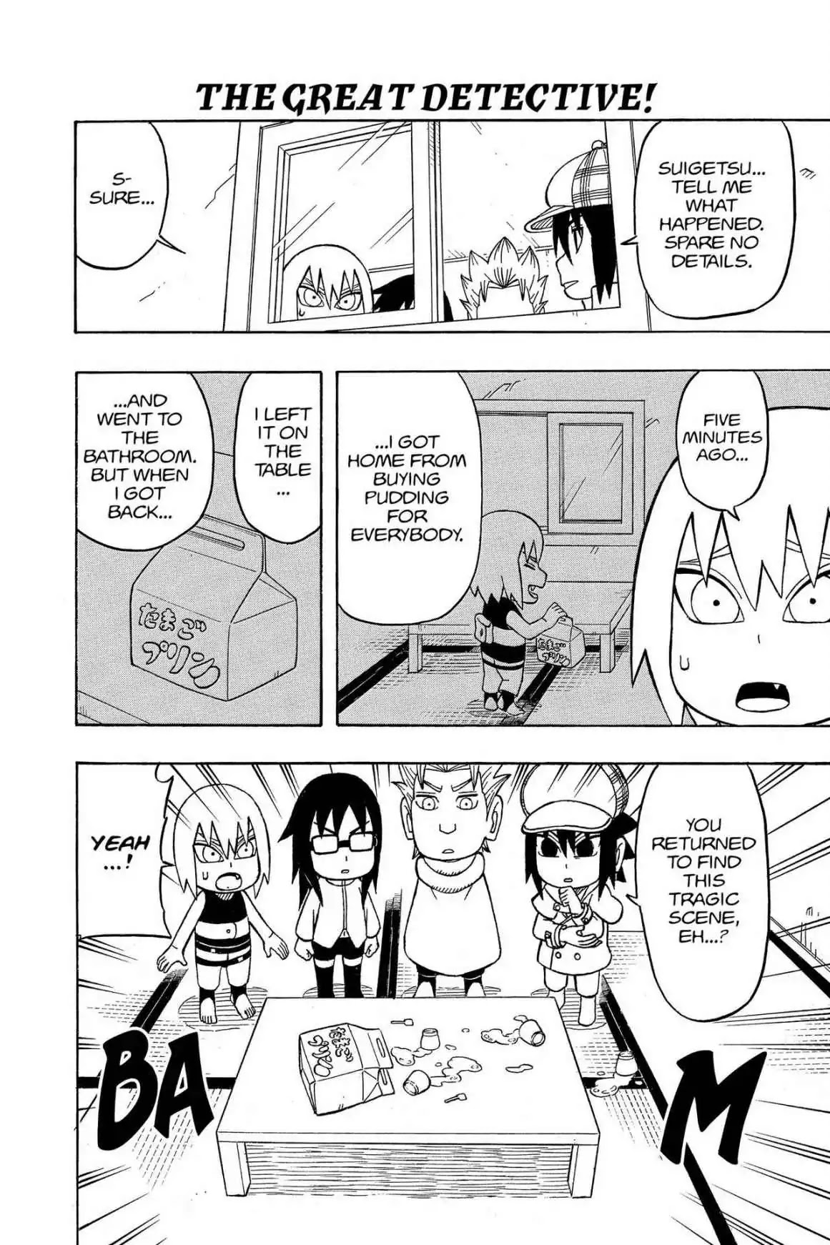 Naruto: Chibi Sasuke's Sharingan Legend Chapter 14 page 3 - Chapter 14: The Great Detective Sasuke!!