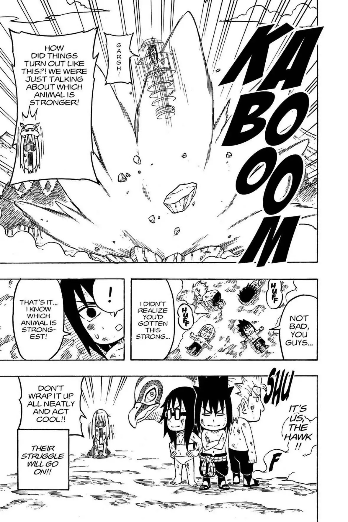 Naruto: Chibi Sasuke's Sharingan Legend Chapter 15 page 19 - Chapter 15: Team Taka's Big Fight!!