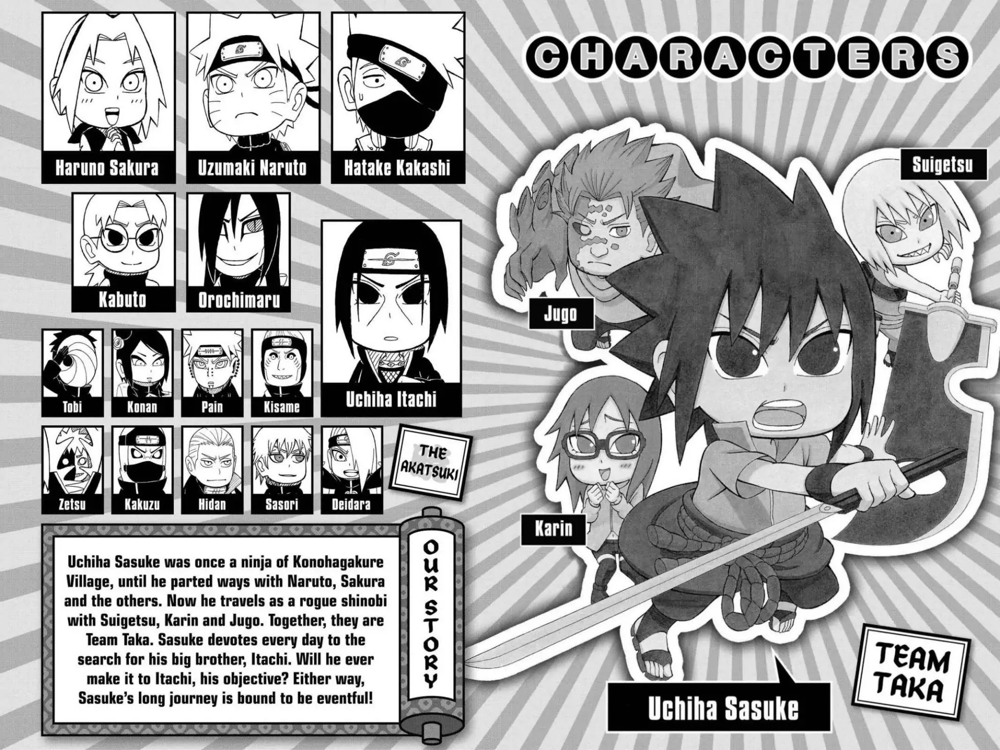 Naruto: Chibi Sasuke's Sharingan Legend Chapter 15 page 5 - Chapter 15: Team Taka's Big Fight!!