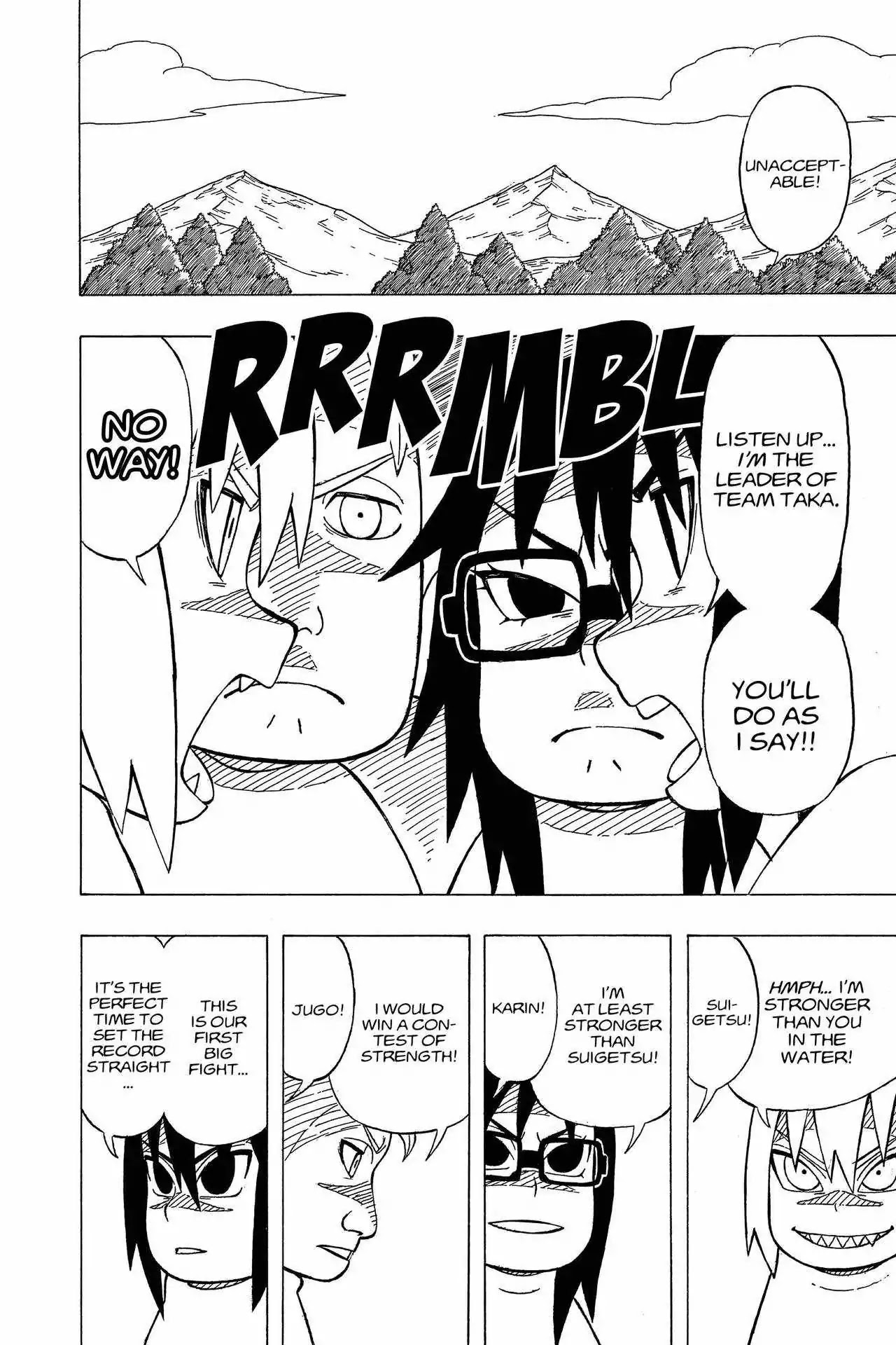 Naruto: Chibi Sasuke's Sharingan Legend Chapter 15 page 8 - Chapter 15: Team Taka's Big Fight!!