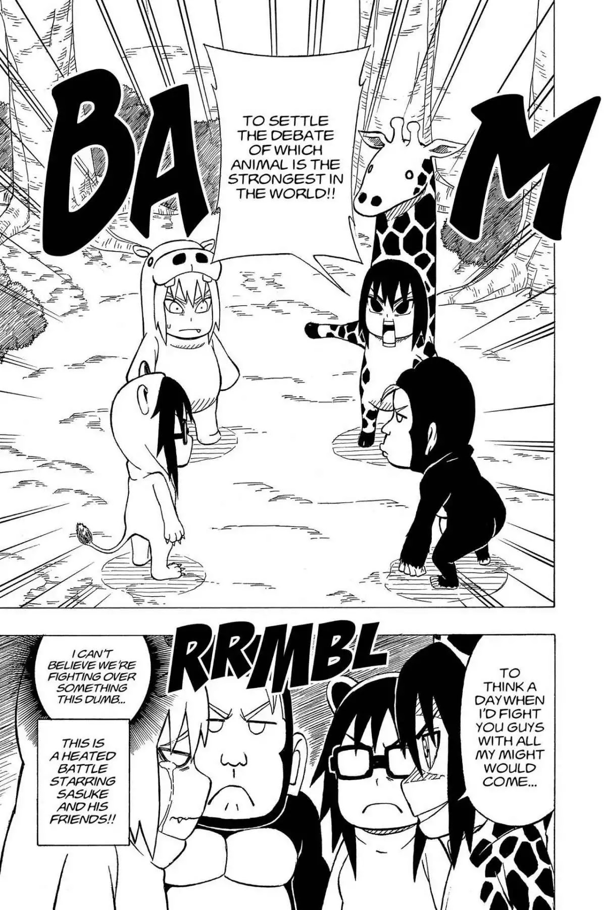 Naruto: Chibi Sasuke's Sharingan Legend Chapter 15 page 9 - Chapter 15: Team Taka's Big Fight!!