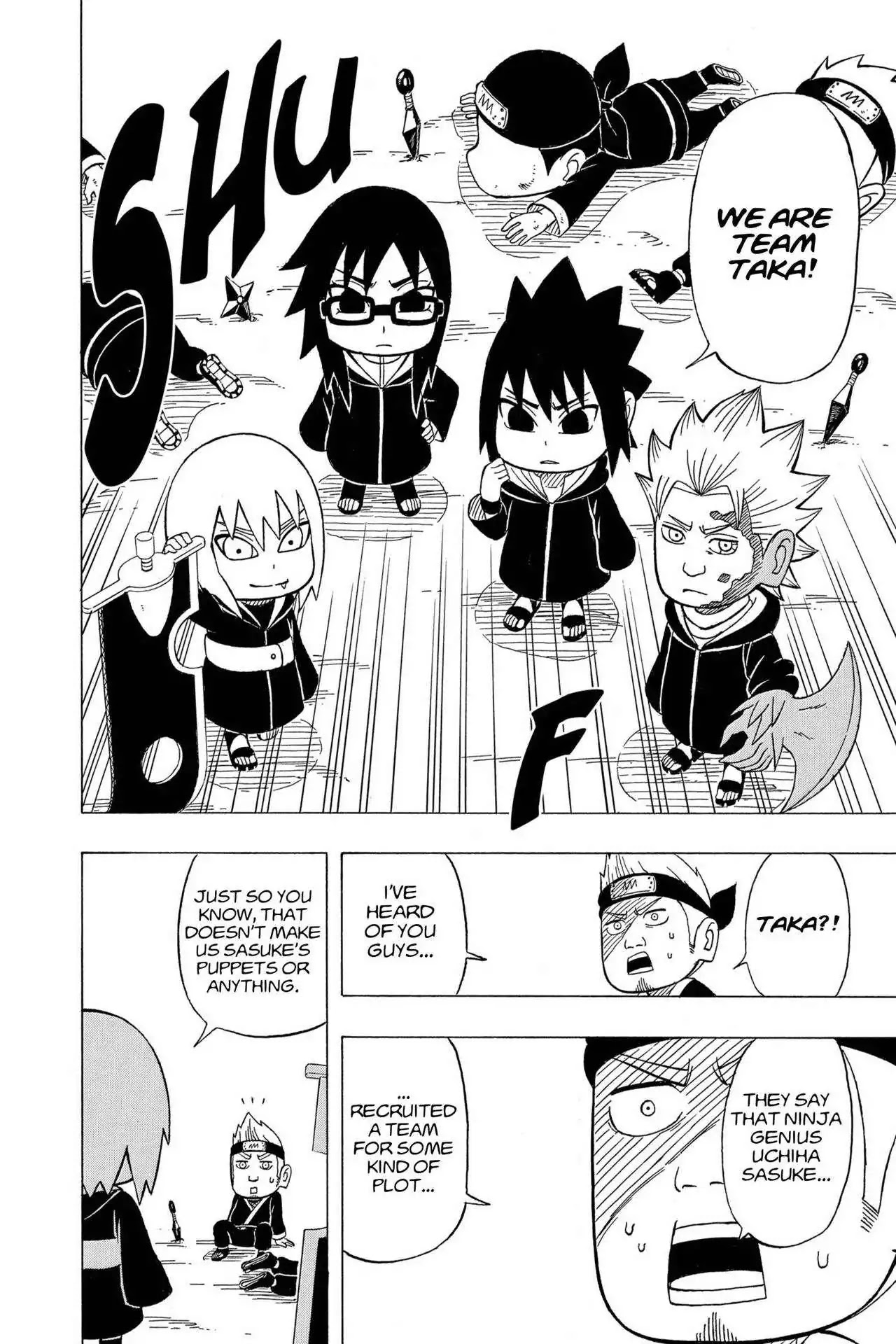 Naruto: Chibi Sasuke's Sharingan Legend Chapter 2 page 3 - Chapter 2: Taka...!!