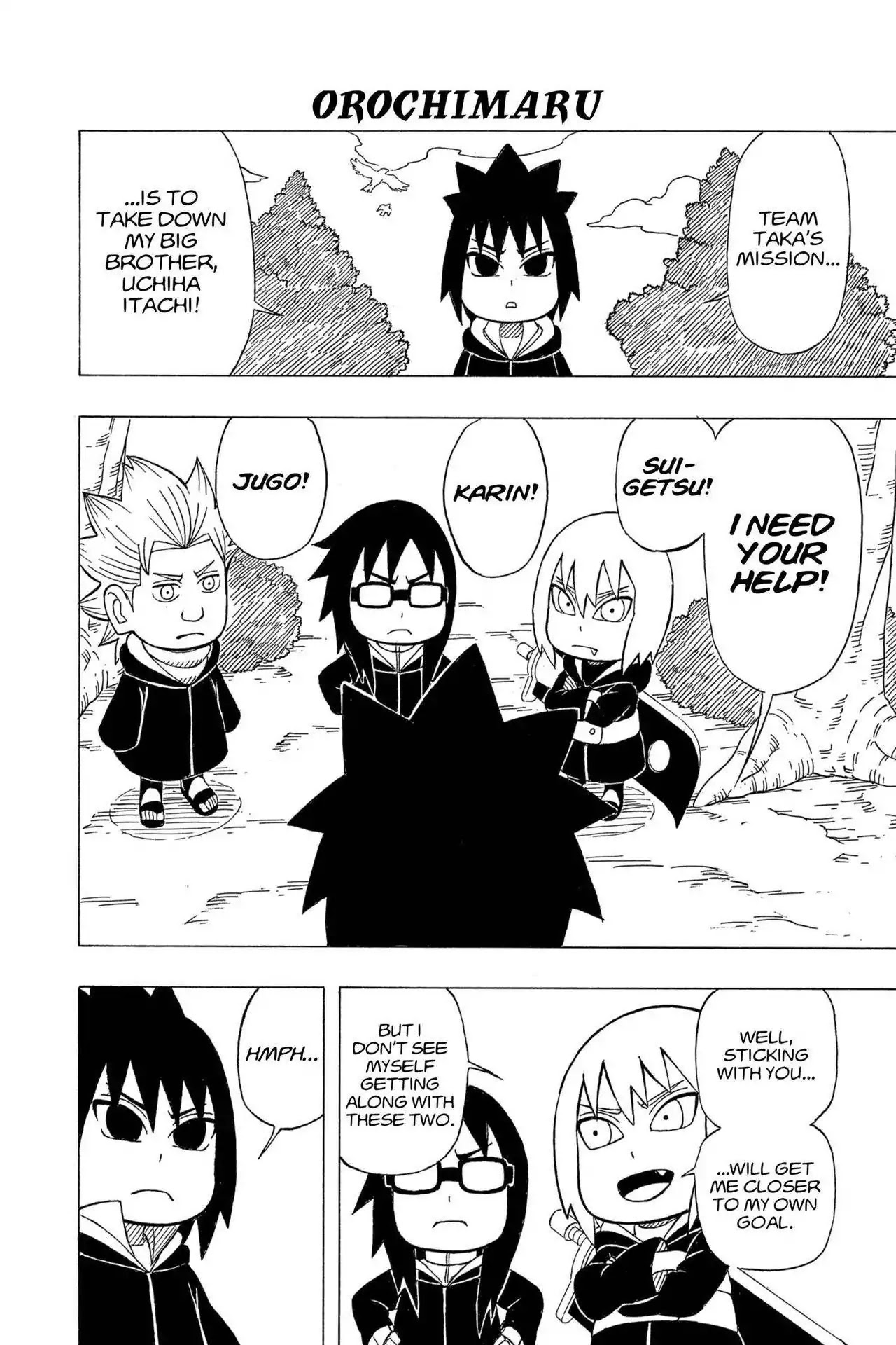 Naruto: Chibi Sasuke's Sharingan Legend Chapter 2 page 7 - Chapter 2: Taka...!!