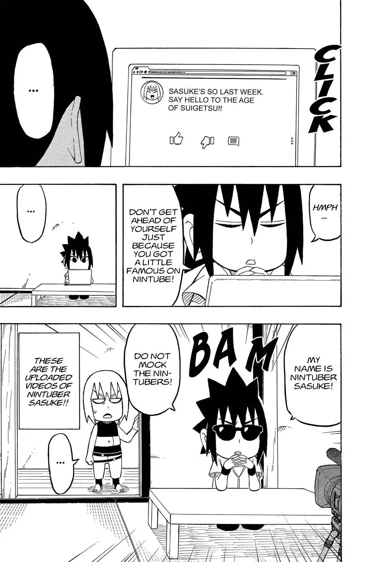 Naruto: Chibi Sasuke's Sharingan Legend Chapter 20 page 4 - Chapter 20: NinTuber Sasuke!!