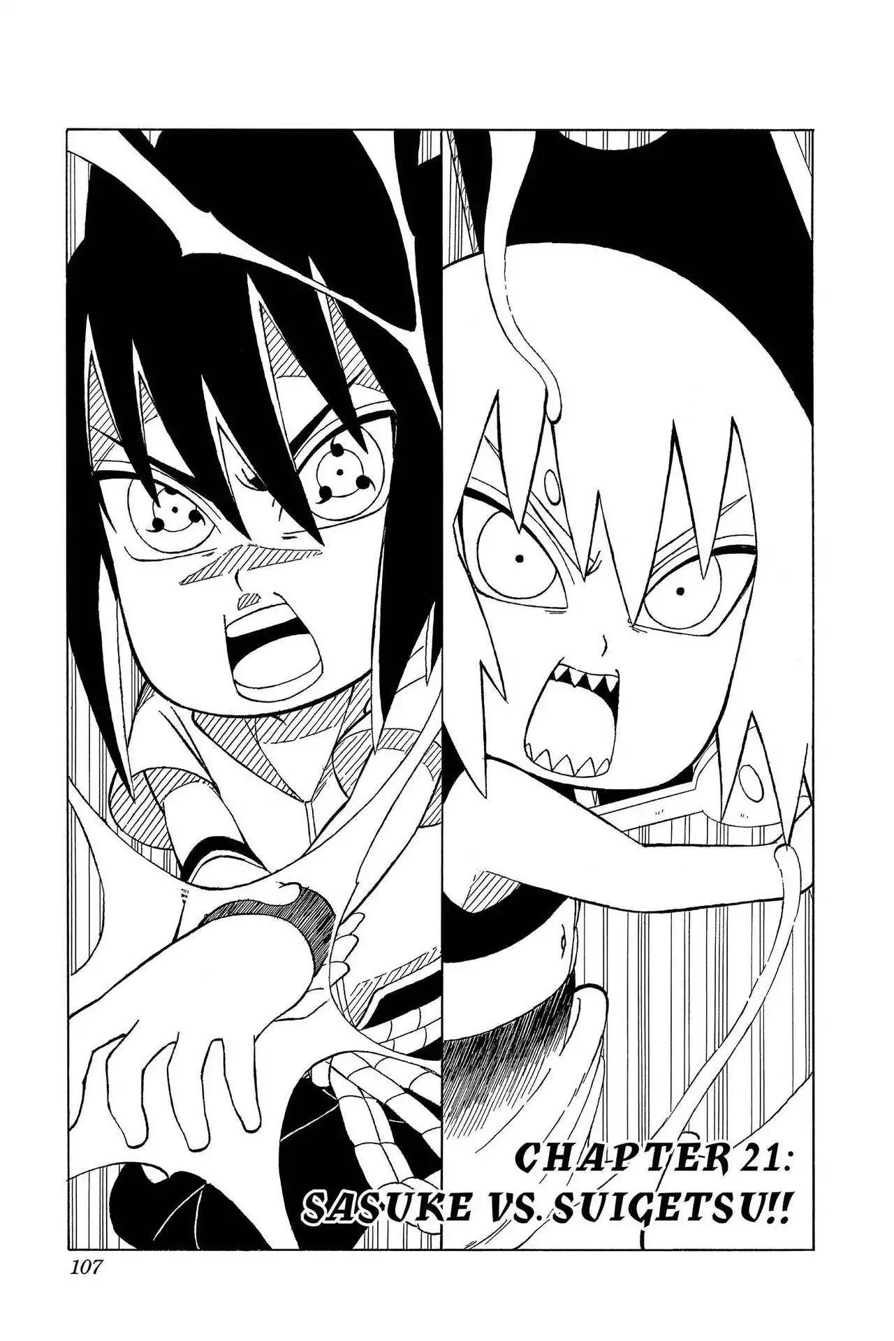 Naruto: Chibi Sasuke's Sharingan Legend Chapter 21 page 1 - Chapter 21: Sasuke vs. Suigetsu!!