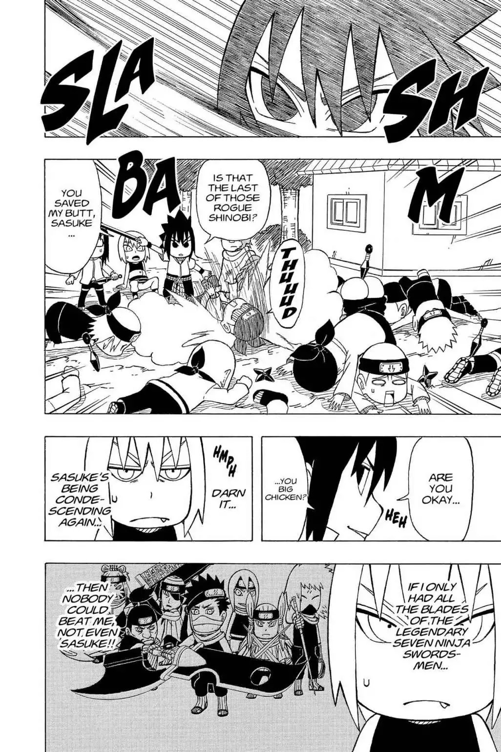 Naruto: Chibi Sasuke's Sharingan Legend Chapter 21 page 2 - Chapter 21: Sasuke vs. Suigetsu!!