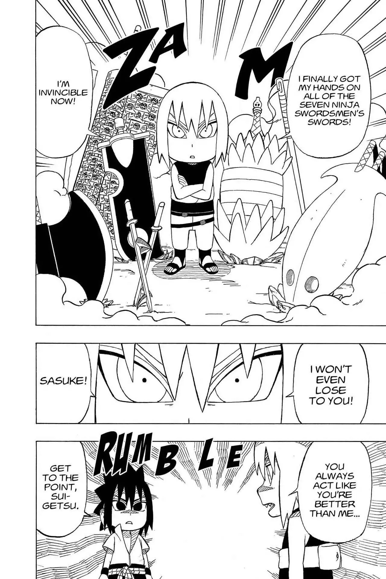 Naruto: Chibi Sasuke's Sharingan Legend Chapter 21 page 4 - Chapter 21: Sasuke vs. Suigetsu!!