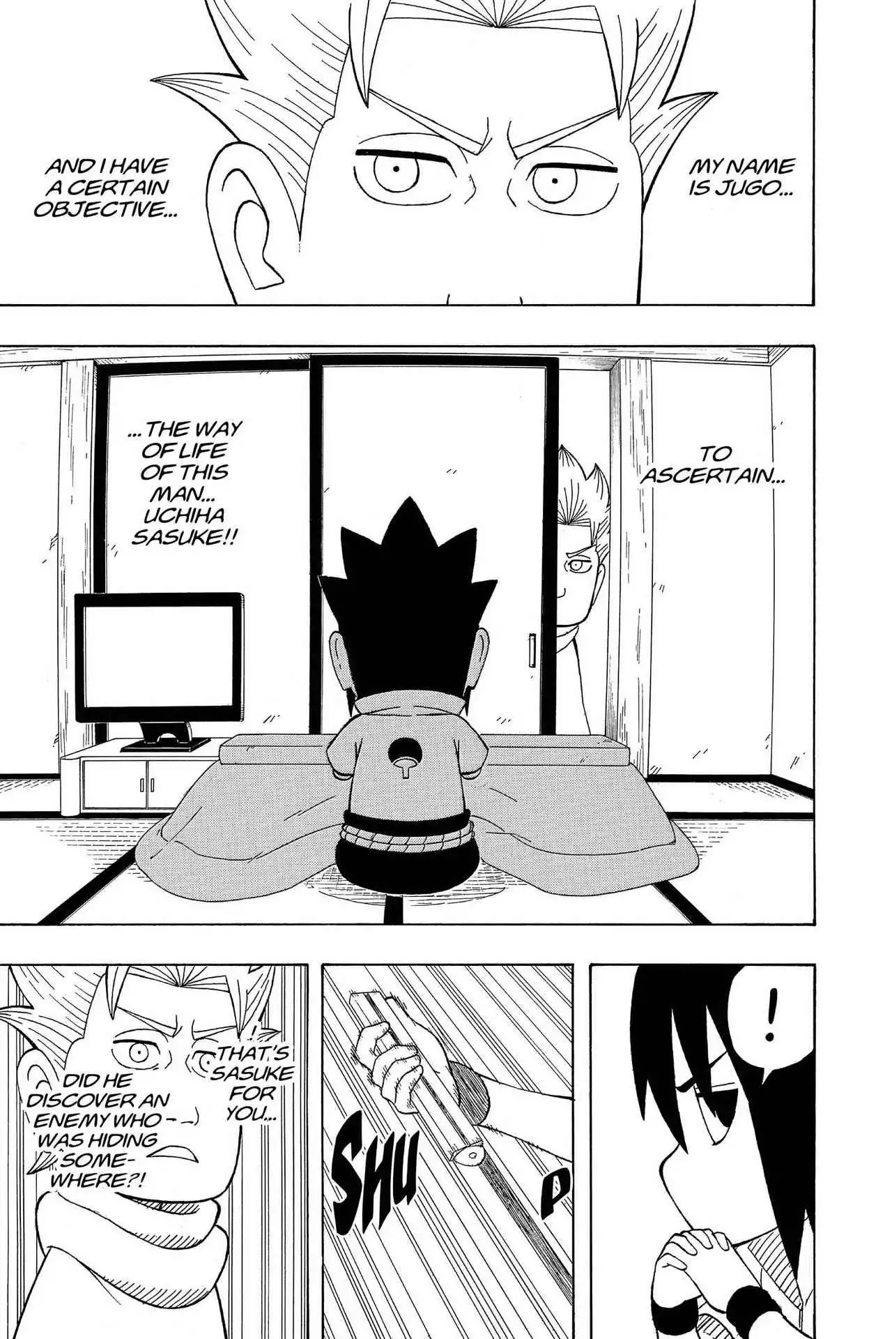 Naruto: Chibi Sasuke's Sharingan Legend Chapter 22 page 2 - Chapter 22: I am Jugo
