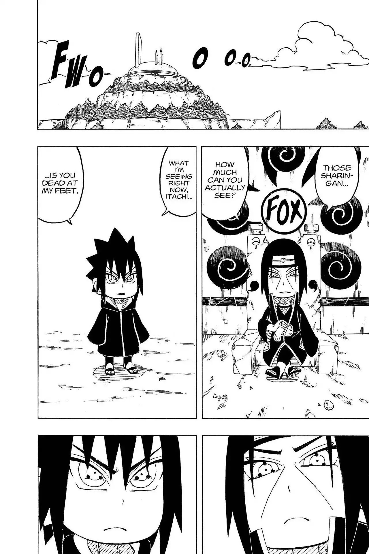 Naruto: Chibi Sasuke's Sharingan Legend Chapter 23.5 page 2 - Volume 3 Final Chapter: The Uchiha Clan!!