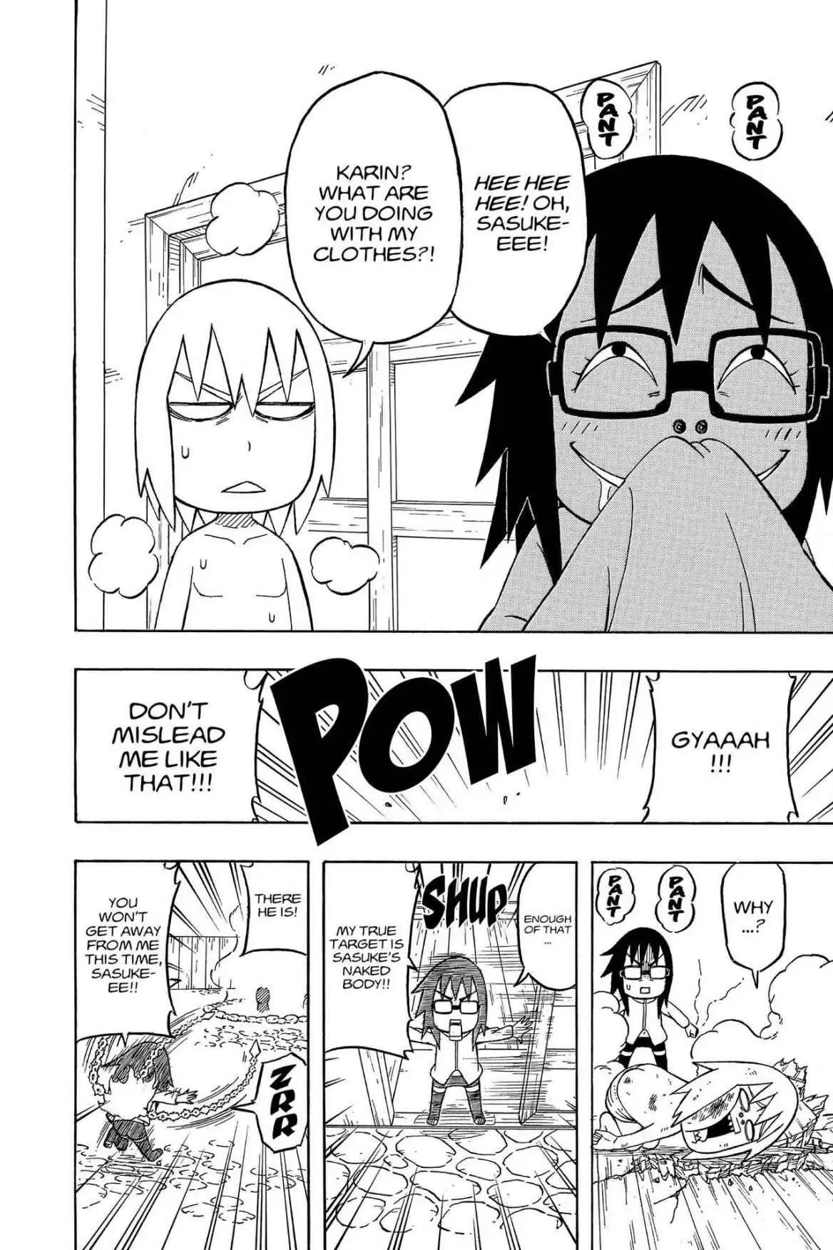 Naruto: Chibi Sasuke's Sharingan Legend Chapter 23 page 3 - Chapter 23: Karin's Battle!!