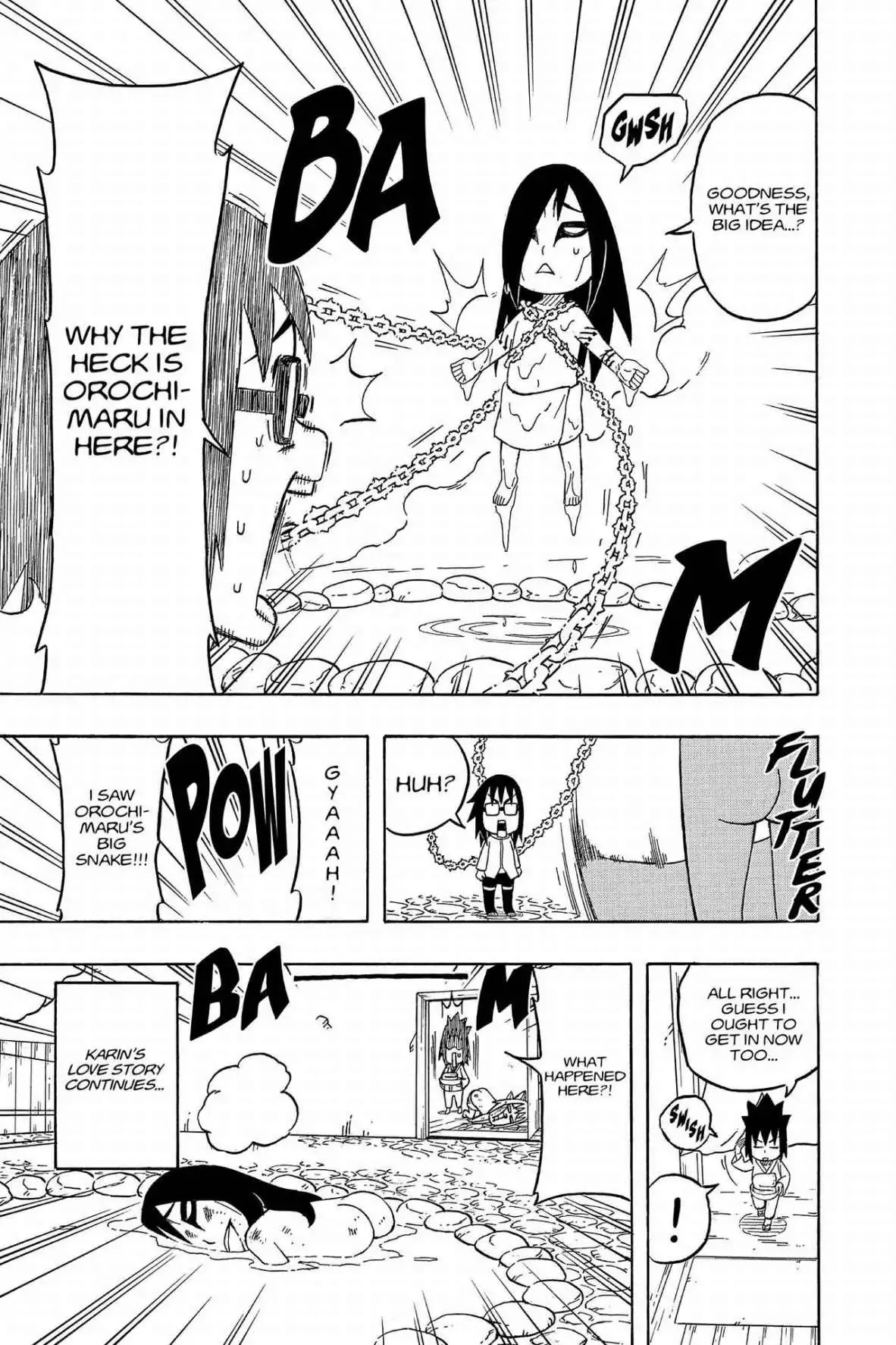 Naruto: Chibi Sasuke's Sharingan Legend Chapter 23 page 4 - Chapter 23: Karin's Battle!!