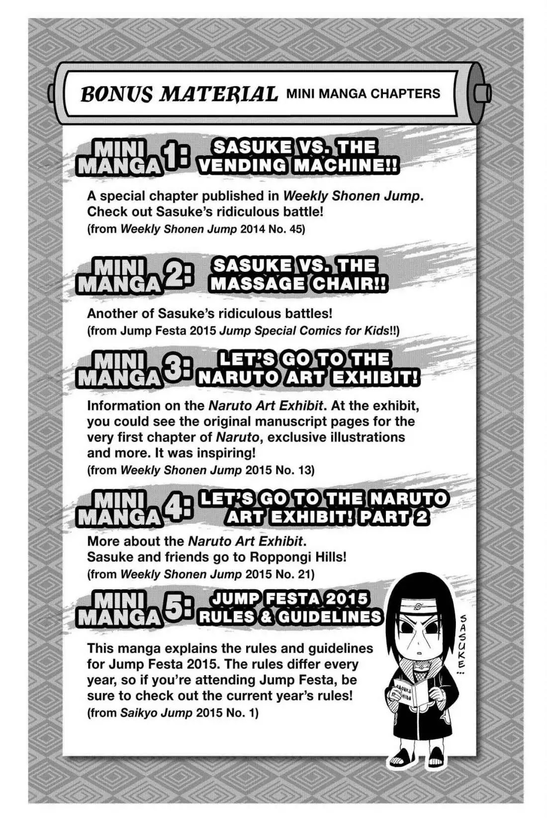 Naruto: Chibi Sasuke's Sharingan Legend Chapter 5.5 page 1 - Volume 1 Special: Short Stories