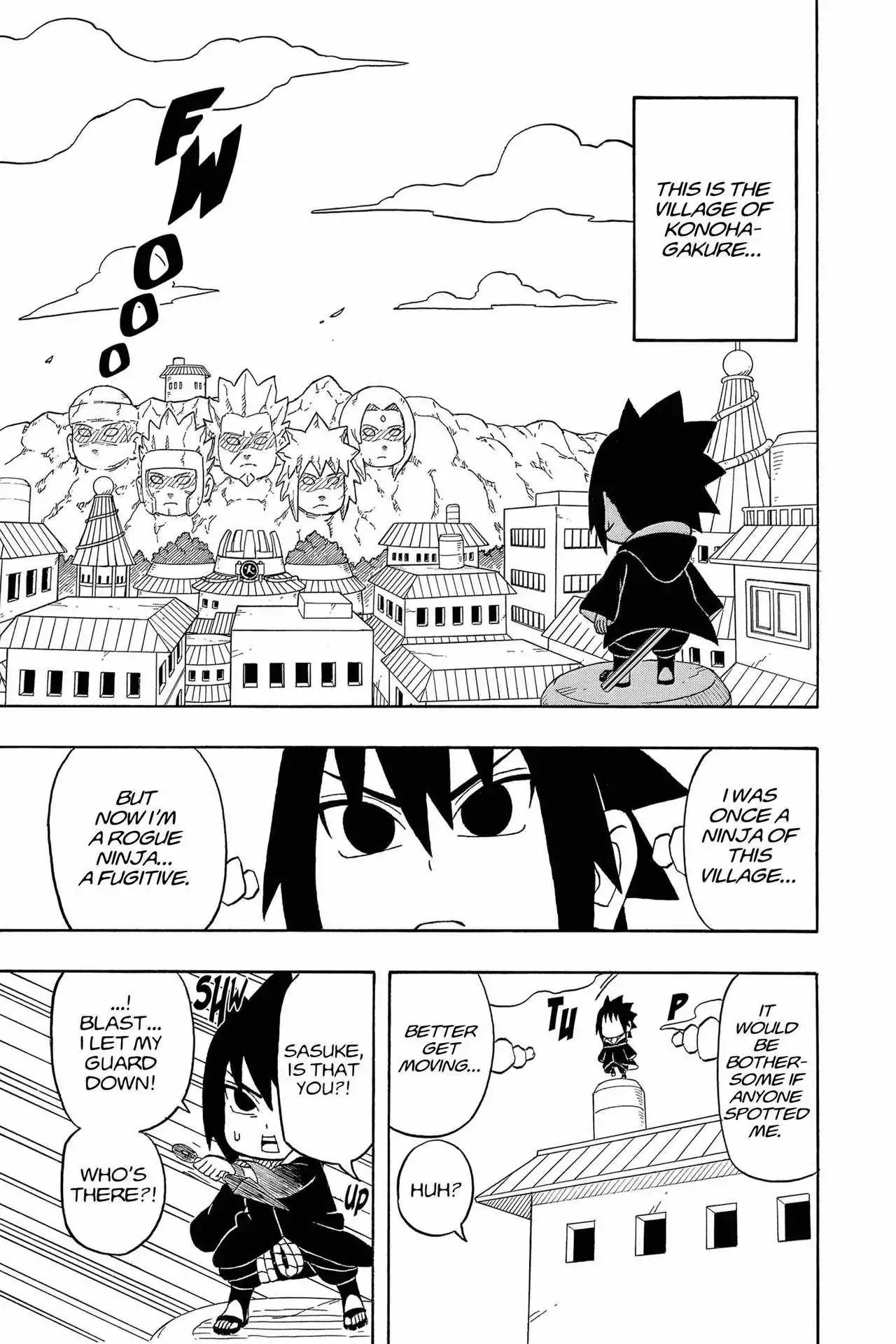 Naruto: Chibi Sasuke's Sharingan Legend Chapter 5 page 2 - Chapter 5: Konoha!